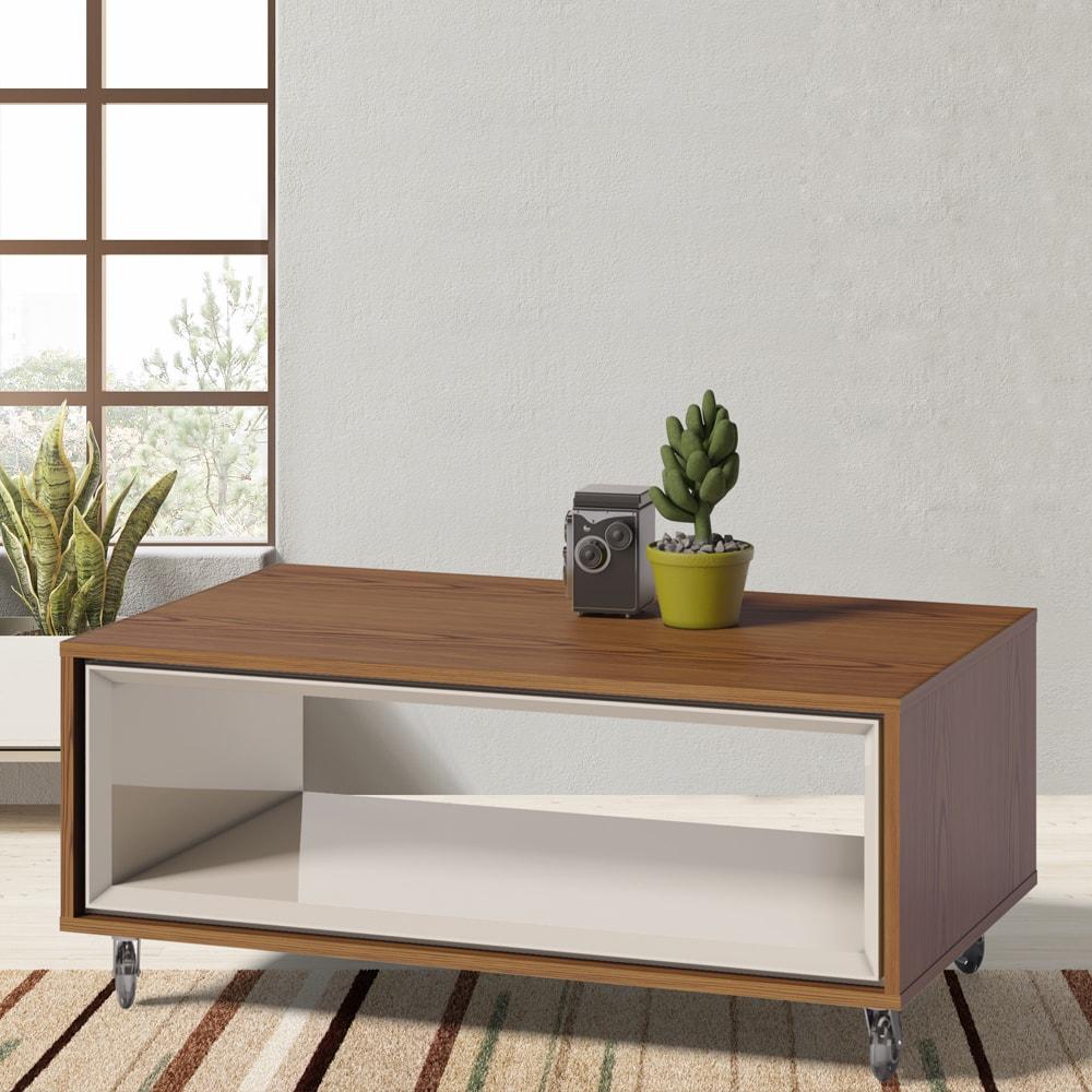 Full Details of Evok Tables Camilo Engineerwood Coffee TableLight Walnut