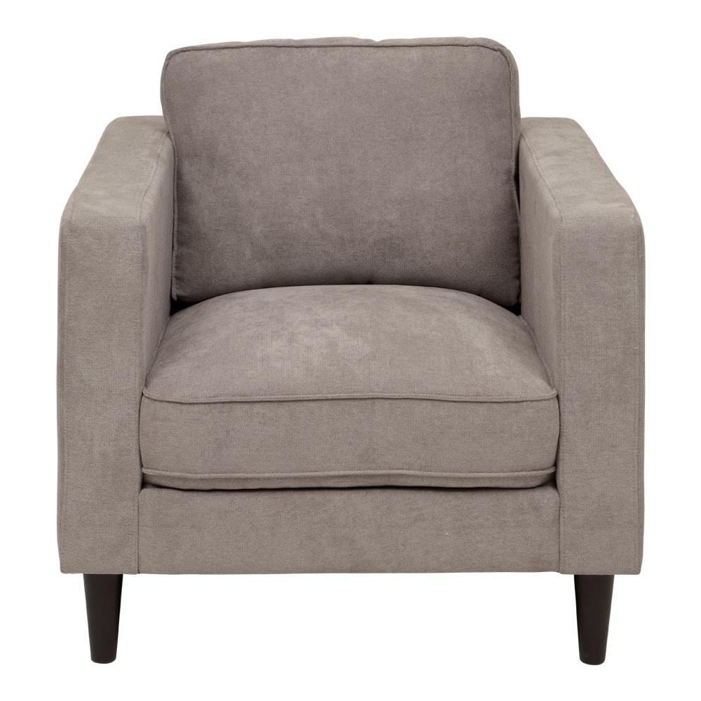 Full Details of Evok SofasCouches Caprice Fabric 1 Seater SofaSteel