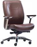 HOF Premium Comfortable Leather Medium Back Chair - BOSS - 422,Chairs