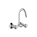 Wall Mounted Sink Mixer with Swivel Spout,Faucets-Taps