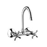 Wall Mounted Sink Mixer with Swivel Spout,Faucets-Taps