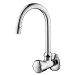 Wall Mounted Sink Tap with Swivel Spout,Faucets-Taps