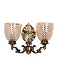 Elegant Golden Betel Leaf Aluminium 2 Light Wall Sonce,Lights