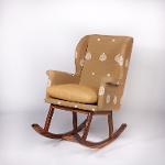 Assam Muga Silk-Cotton Rocking Chair,Chairs