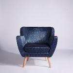 Leaf-Patterned Ajrakh Armchair,Chairs