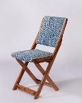 Spiral Patterned Dhurrie Folding Chair,Chairs