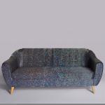 Floral Star-Patterned Ajrakh 3-Seater Sofa,Sofas-Couches