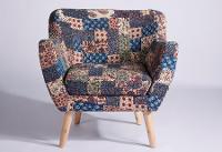 Red-Blue-Green Banni Patchwork Armchair,Chairs