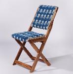 Floral Patterned Dhurrie Folding Chair,Chairs